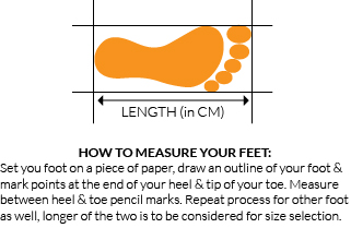 Shoe Size Chart for Light-Up Shoes